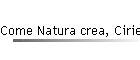 Come Natura crea, Ciriello conserva